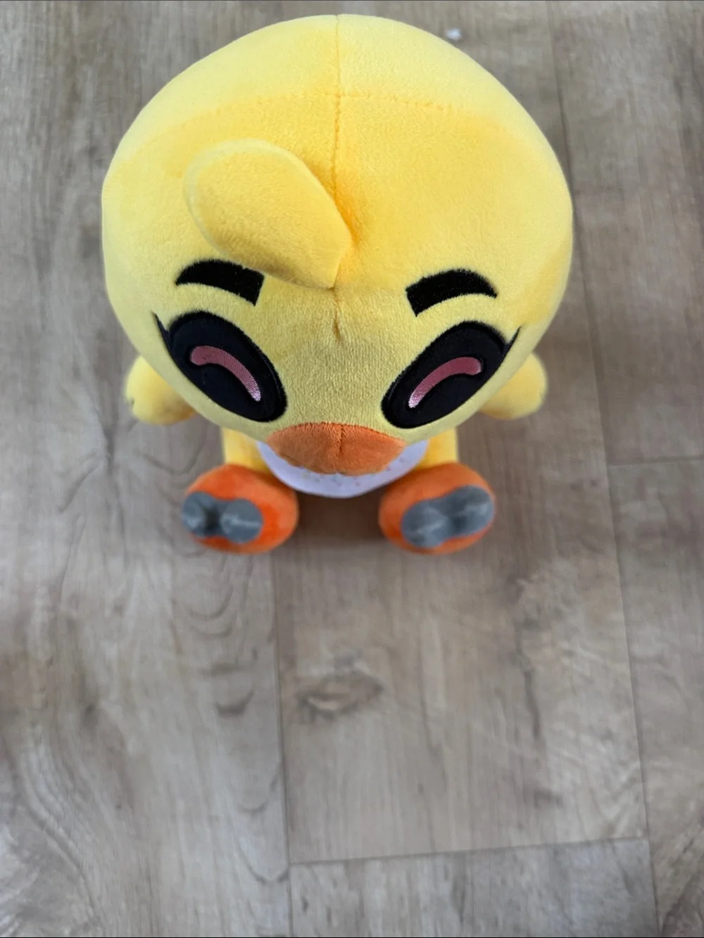 Yellow Plush Chick Pet Toy with 'LET'S EAT!!!' Bib
